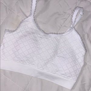 NEW! Justice diamond lace-trim bralette